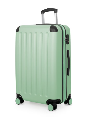 Hauptstadtkoffer Spree - Mittelgroßer Hartschalenkoffer Koffer Trolley Reisekoffer TSA, 65cm, 4 Rollen, 74 L in Mint