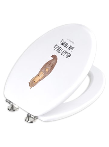 Mr. & Mrs. Panda WC Brille Otter Muschel mit Spruch in Weiß