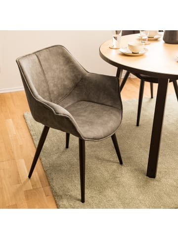 home24 Armlehnenstuhl Kantii II in Cappuccino