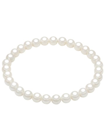 Lulu & Jane Perlen-Armband Muschelkernperle in weiß