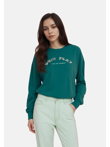 Only Play Sweatshirt 'Confi Life' in dunkelgrün