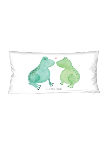 Mr. & Mrs. Panda Kissen Frosch Liebe ohne Spruch in Weiß