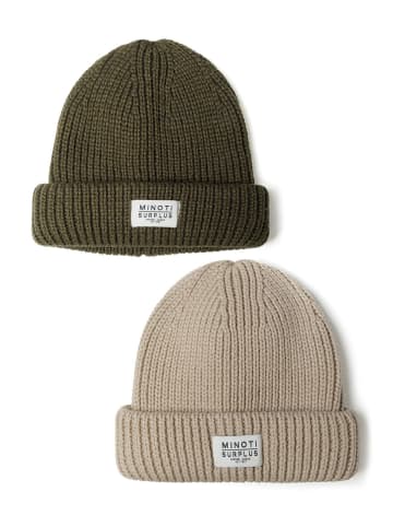 Minoti 2er-Set: Mützen 19hat25 in khaki