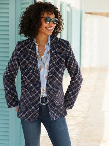 Heine Blazer in marine-braun-kariert