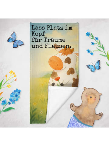 Mr. & Mrs. Panda Strandtuch Kuh Design mit Spruch in Vintage