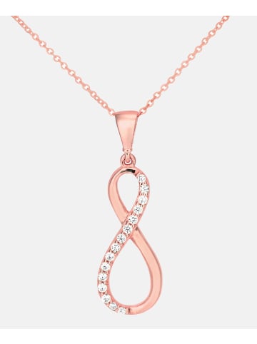 Diamant L'éternel Halskette mit Anhänger aus 375 Roségold mit Zirkonia in Roségold