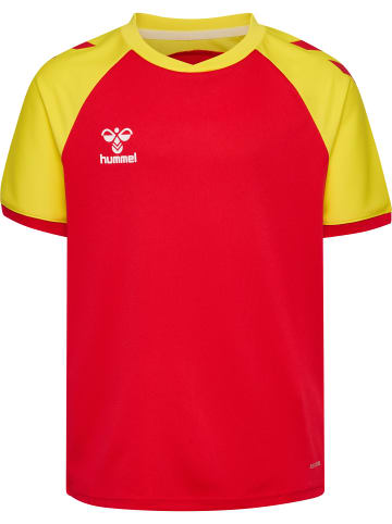Hummel T-Shirt Raglanärmel Hmlmatch Kinder in TRUE RED/BLAZING YELLOW