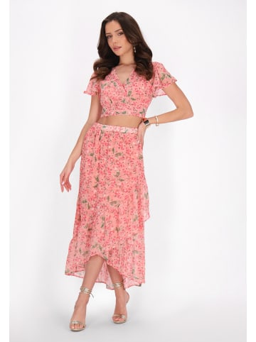 faina Women Skirt in coral multicolor