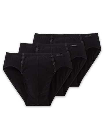 Schiesser Slip 3er Pack in Schwarz