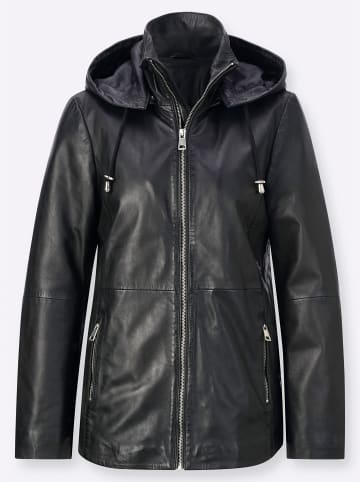 Mainpol Lederjacke in schwarz