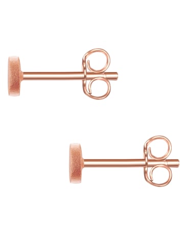 Glanzstücke München Ohrstecker Kreis aus Sterling Silber in roségold