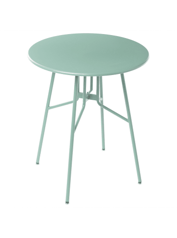 Beliani Runder Tisch TALTAL in Grün - (W) 64 x (H) 76 x (L) 64 cm