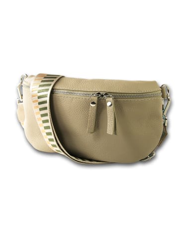Toscanto Leder Gürteltasche Toscanto Tasche taupe, beige, mehrfarbig ca. 25cm