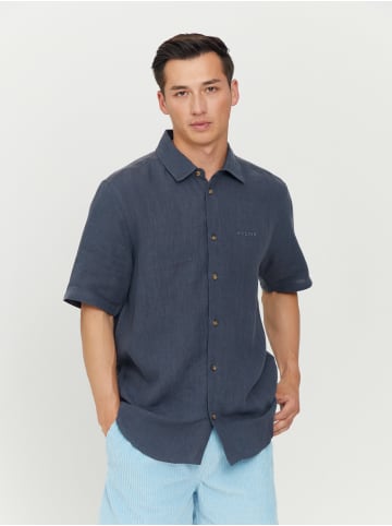 MAZINE Hemd Leland Linen Shirt in ink blue