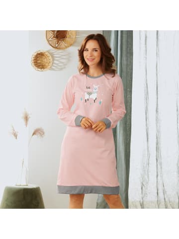 Erwin Müller Single-Jersey Nachthemd in rosa