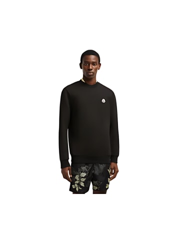 Moncler Moncler Logo Patch Cotton Sweatshirt Black