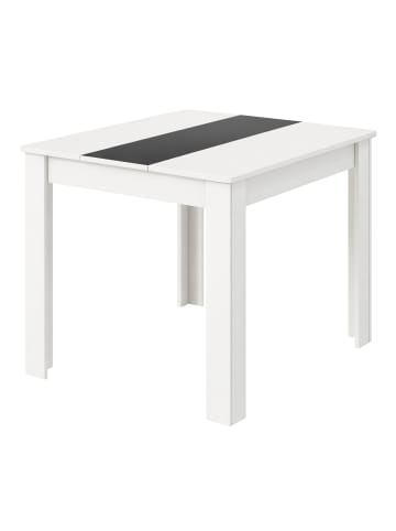 VCM Esstisch Küchentisch B. 80 x T. 80 cm Disalo in Weiß / Anthrazit