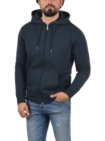 !SOLID Kapuzensweatjacke in blau