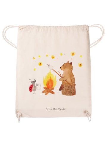 Mr. & Mrs. Panda gym tasche Bär & Marienkäfer Lagerfeuer ohne Sp... in Creme