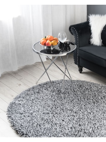 Beliani Shaggy CIDE in Schwarz/Weiß - (W) 140 x (H) 7 x (L) 140 cm