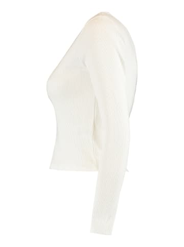 Hailys Shirt 2er-Set Figurbetont Rippoptik Langarm in Weiß-2