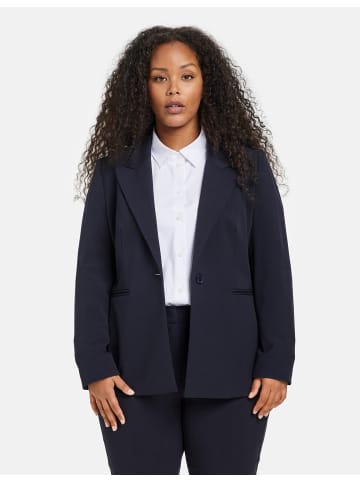 SAMOON Blazer Langarm gefüttert in Navy