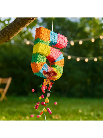 relaxdays 3-tlg. Pinata Set "Zahl 5" in Bunt