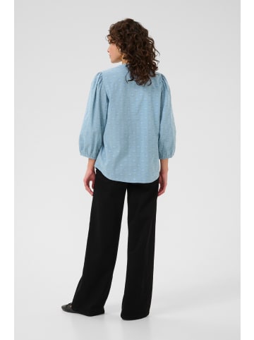 Kaffe Langarm-Bluse KAenya Regular fit in Windward Blue