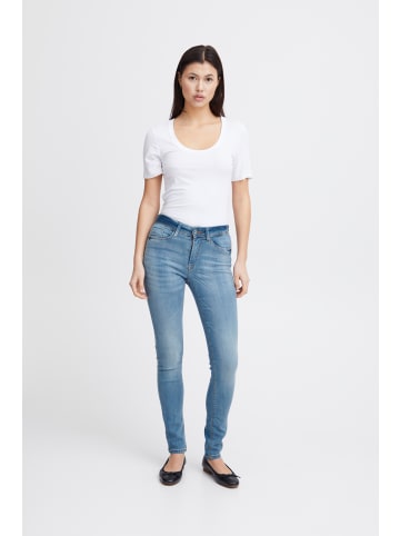 ICHI IHErin skinny fit in Bleached light blue