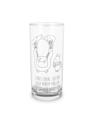 Mr. & Mrs. Panda Tumbler Pinguin & Maus Wanderer mit Spruch in Transparent