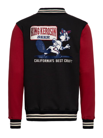 King Kerosin King Kerosin College Jacke Beer in schwarz