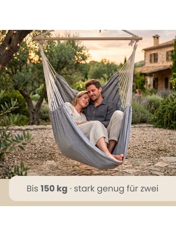 AMANKA XXL Hängestuhl Hawaii + 2 S-Haken in türkis