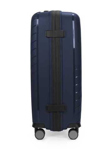 Hauptstadtkoffer TXL - Koffer Check-In Reisekoffer Trolley Aufgabegepäck TSA 73 L in Dunkelblau