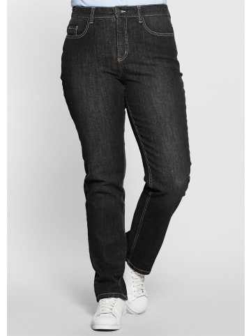 sheego Shaping-Jeans in black denim