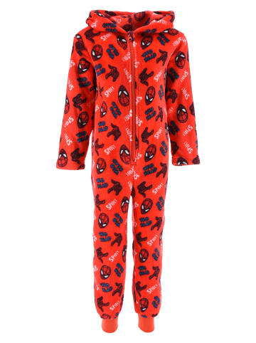 Spiderman Schlafanzug Pyjama Overall in Rot