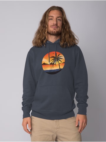 wat? Apparel Sweatshirt Sunset on palm beach in India Ink Grey