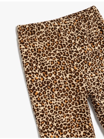 KOTON Hose in Beige Gemustert