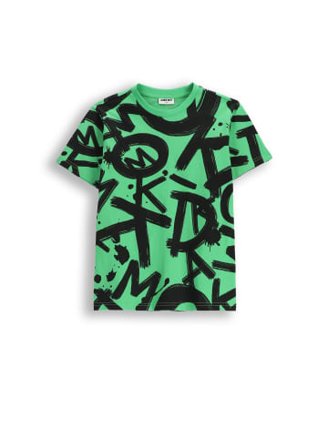 MOKIDA Baumwoll-T-Shirt mit kurzen Ärmeln in grün