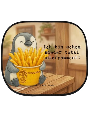 Mr. & Mrs. Panda Sonnenschutz für Autoscheiben Pinguin Pommes Ei... in Weiß