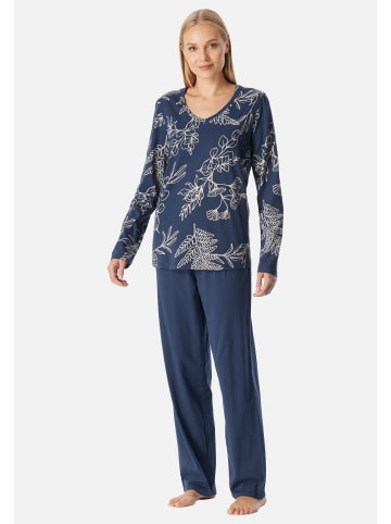 Schiesser Schlafanzug Comfort Essentials in Admiral