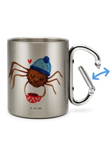 Mr. & Mrs. Panda Thermobecher Spinne Agathe Kaffee ohne Spruch in Silber