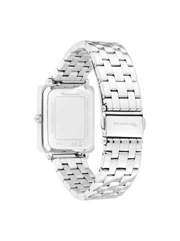 Tamaris Uhr The Square in silber-weiß