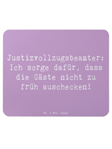 Mr. & Mrs. Panda Mousepad Spruch Justizvollzugsbeamter Spaß mit ... in Lavendeltraum