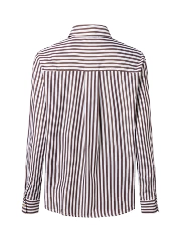 Marie Lund Bluse in schoko weiß - 0002
