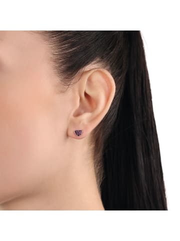 Amor Ohrstecker Silber 925, rhodiniert in Silber