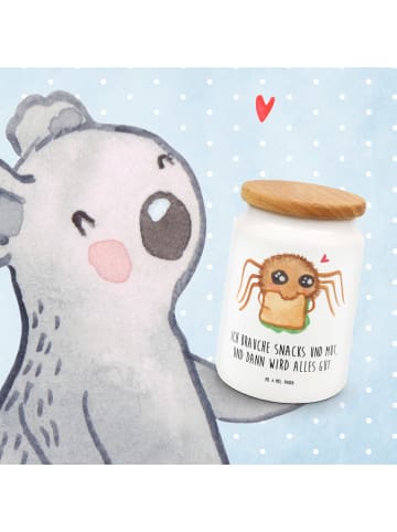 Mr. & Mrs. Panda Keksdose Spinne Agathe Sandwich mit Spruch in Weiß