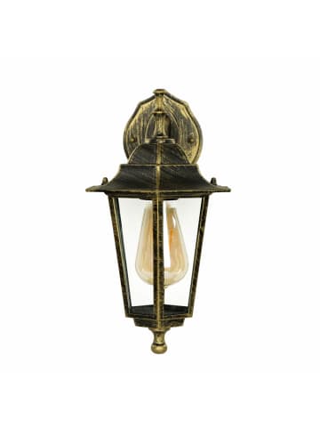 Licht-Erlebnisse Außen Wandlampe (B)17 x (H)36 cm in Gold Antik