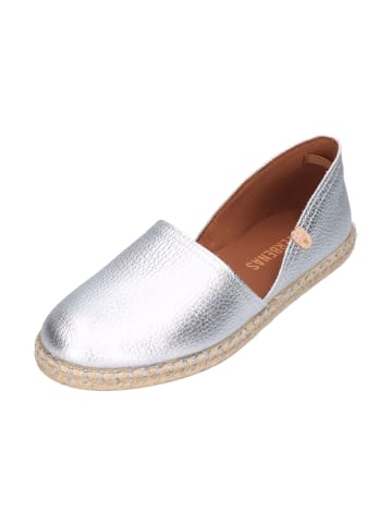 Verbenas Espadrilles CARMEN in silberfarben