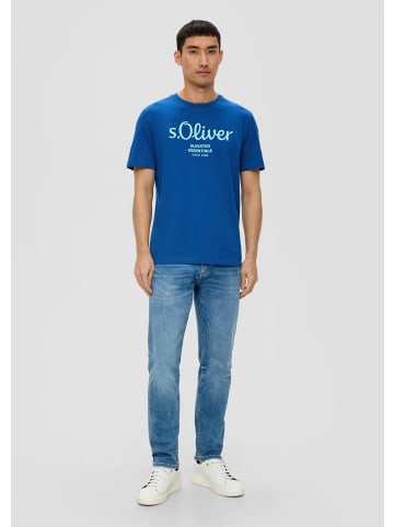 s.Oliver T-Shirt kurzarm in Blau