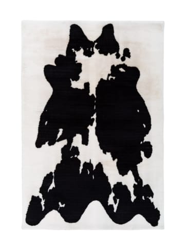 Arte Espina Hochflor Teppich Rabbit in schwarz - weiß - rechteckig